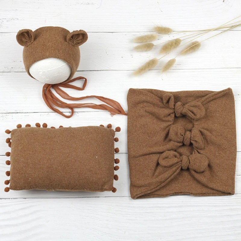 3 pcs Brown