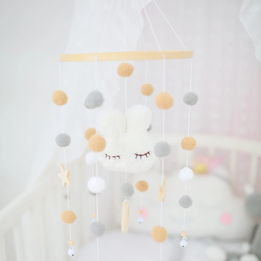 Sonajeros móviles para bebé, juguetes de 0 a 12 meses para bebé recién nacido, cuna, campana, sonajeros para niños pequeños, carrusel para cuna, juguete para regalo Musical para niños - imagen 3