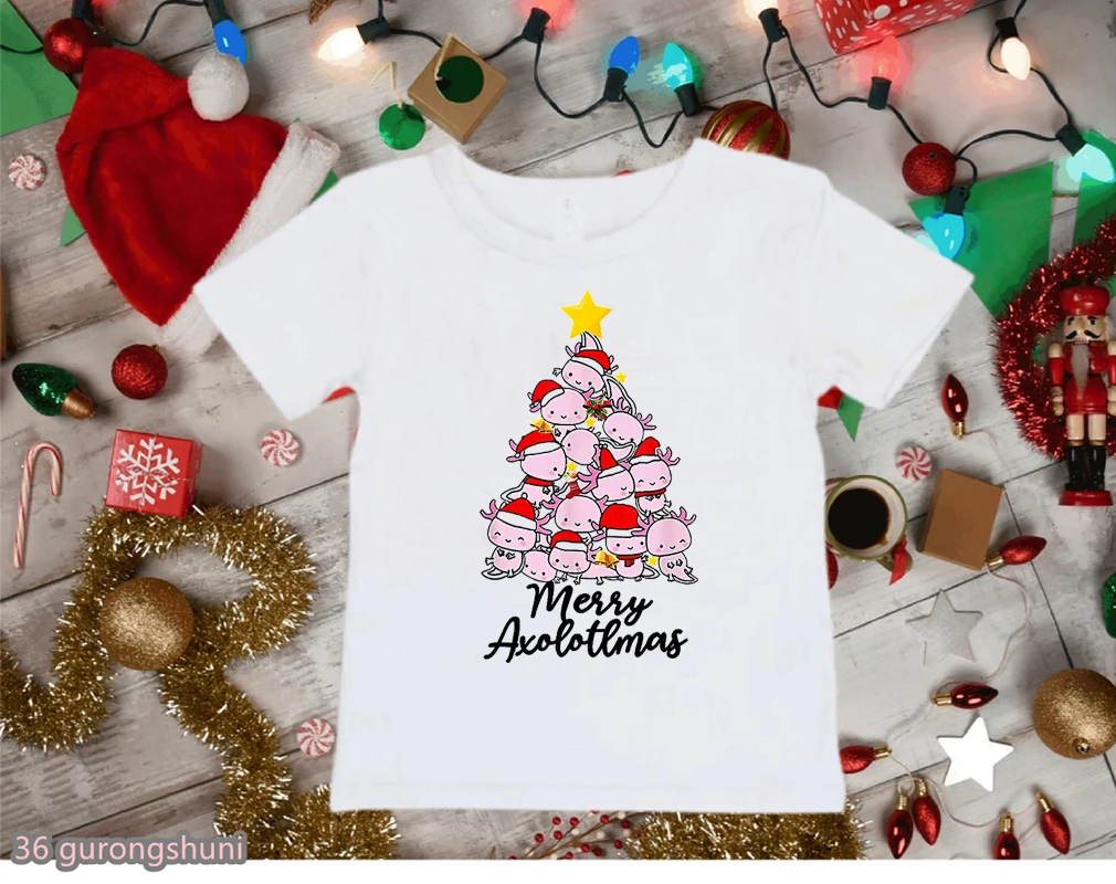Camiseta infantil Dabbing Axolotl con estampado Kawaii veraniego - imagen 4