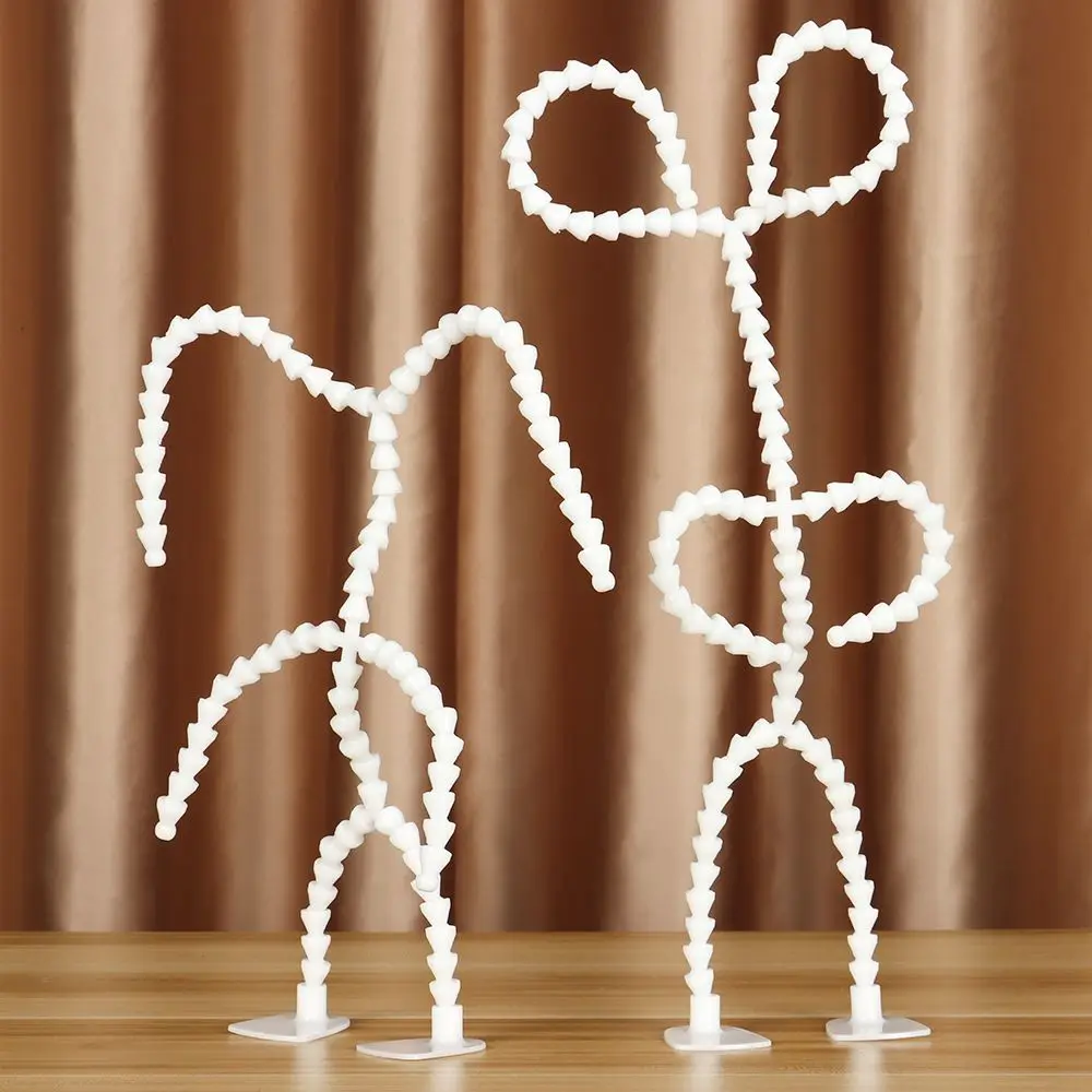 Marco de muñeca de algodón flexible, soporte de Pie Articulado, esqueleto articulado, juguetes de animales de peluche, accesorios para muñecas, zorro, conejo, oso - imagen 4