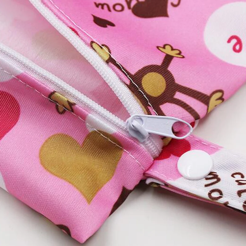 Bolsa impermeable para pañales de bebé, bolsa para cochecito de bebé con varios estampados, paquete de transporte para viaje al aire libre, bolsa para mamá, 20x25cm - imagen 4