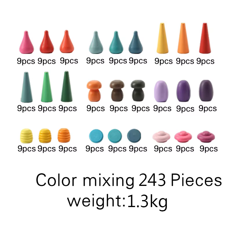 color mixing 243pcs