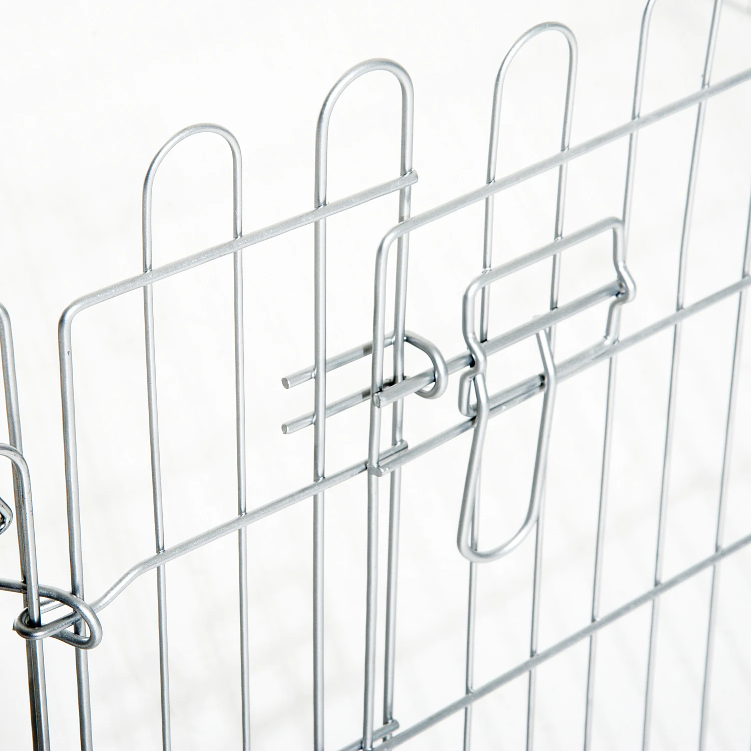 PawHut Parque para Mascotas Valla Corral 8 Vallas 63x76cm + Puerta Entrenamiento Perros - imagen 5