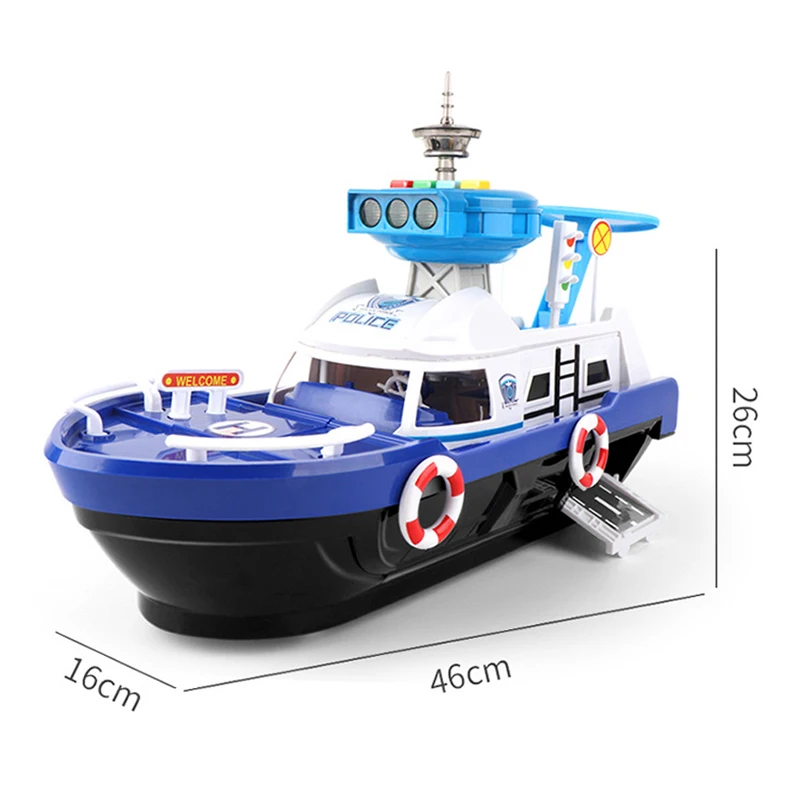 QWZ Barco de inercia con pista grande – Juguete educativo para niños - imagen 4