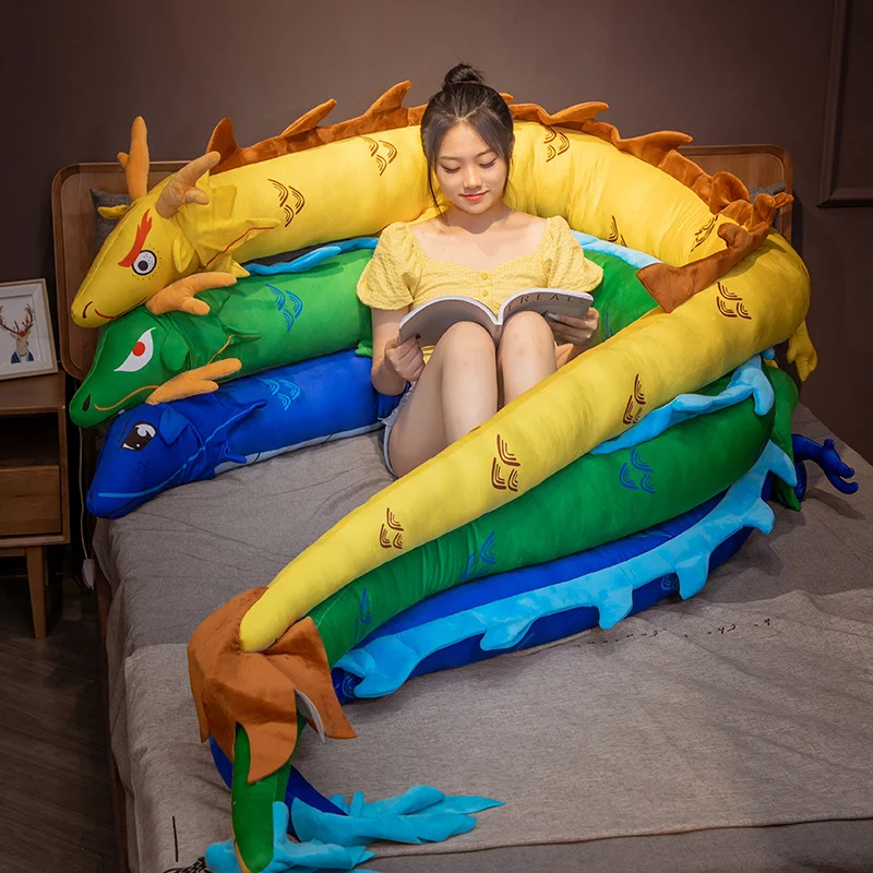 Peluche de dragón gigante de felpa para niños – Súper suave - imagen 5