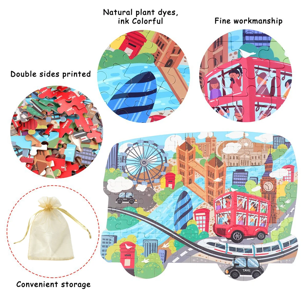 Rompecabezas de dinosaurios para niños, juguetes educativos de aprendizaje, rompecabezas de animales para niños de 3 años, juego de mesa, regalos de juguete - imagen 4