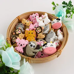 Kovict Perlas de silicona animales para manualidades infantiles DIY