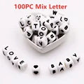 100pcs Mix White