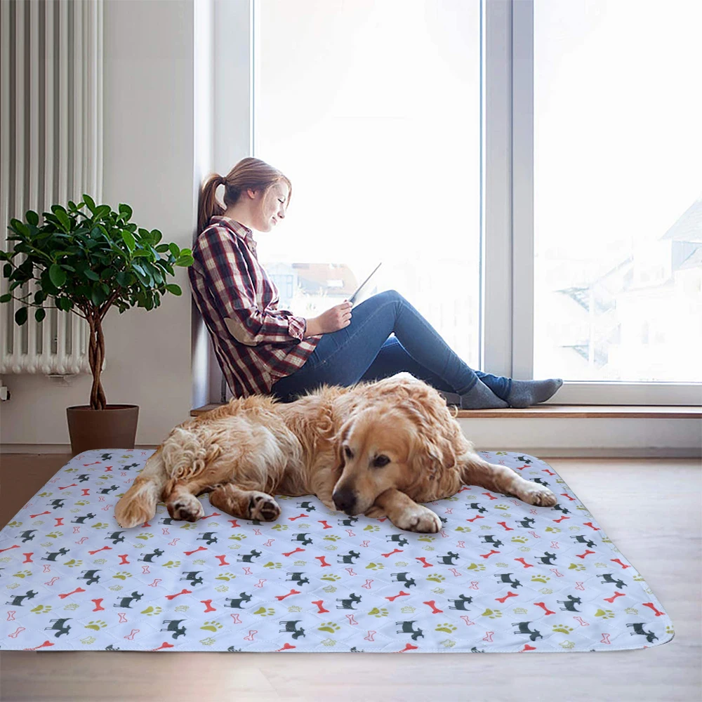 Dog Urine Pad Dog Pet Diaper Mat Urine Absorbent Environment Protect Diaper Mat Waterproof Reusable Training Pad Car Seat Cover - imagen 2