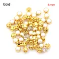gold 4mm 50pcs