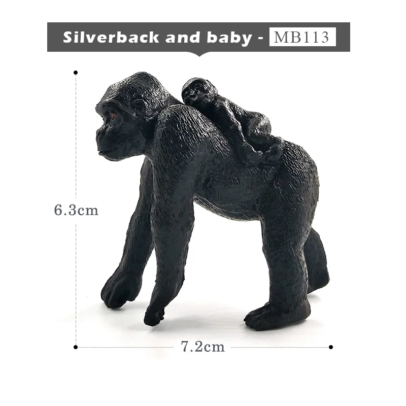 Silverback and baby