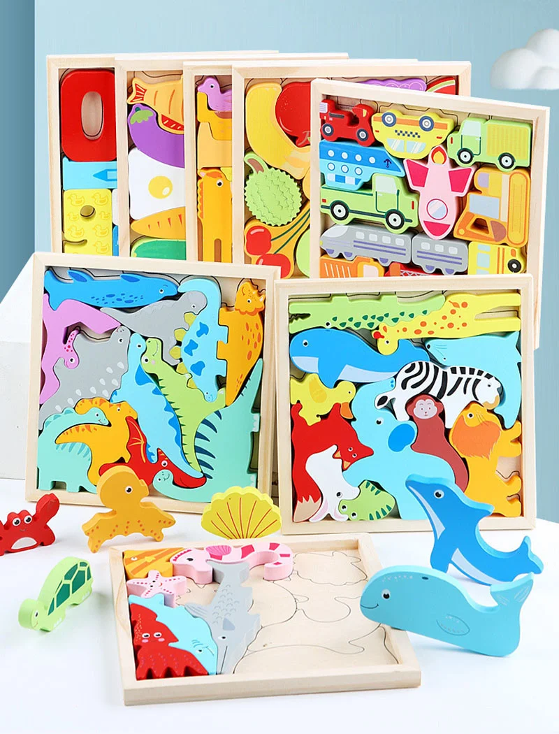 Rompecabezas Tangram formas geométricas - variedad