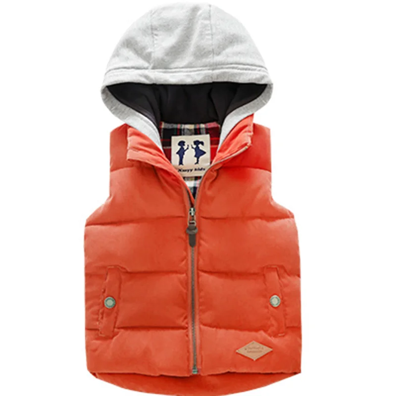 Chaleco sin mangas de invierno para niños, ropa de abrigo para niños, chalecos cálidos de primavera para niños, chalecos de otoño, chaqueta con forro, abrigo para niños de 3 a 9 años - imagen 4