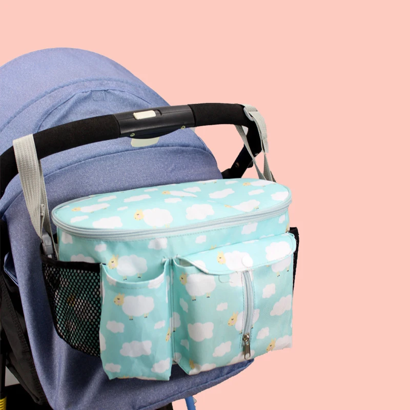 Organizador de pañales para carrito con bolsillo de lactancia - imagen 3