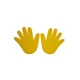 1Pair  Yellow Hand