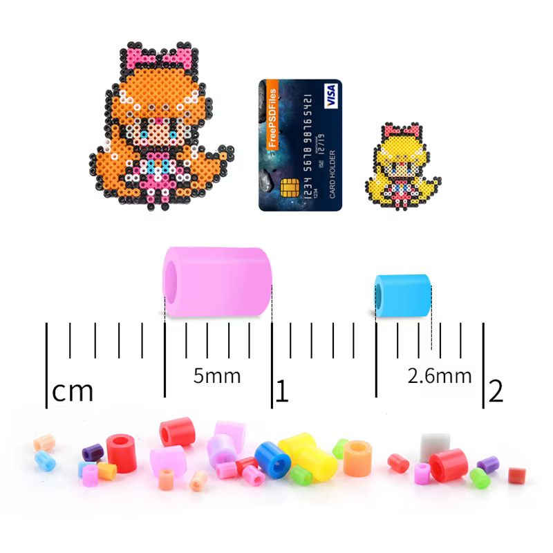 Kit Hama beads 72 colores - Manualidades creativas para niño - imagen 2