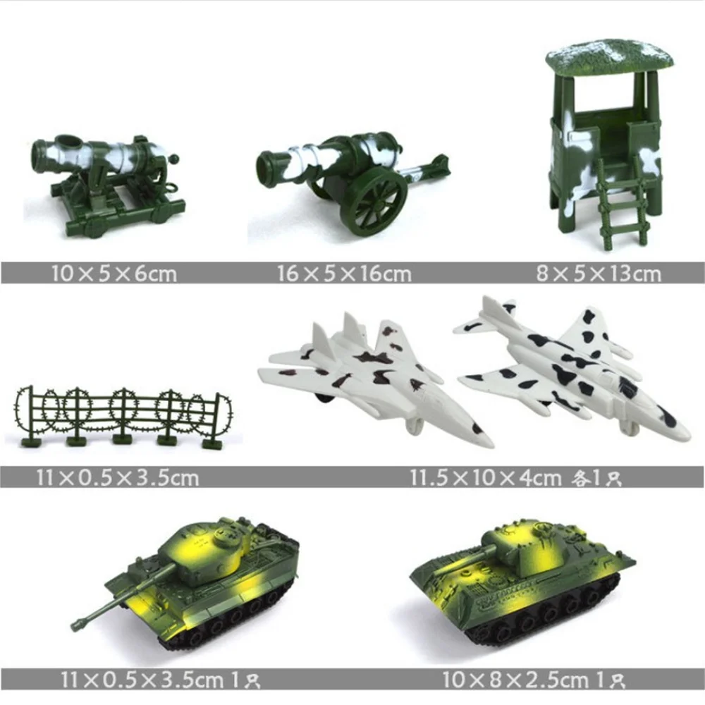 90 Uds. Figuras militares del ejército, modelo de soldados, brazos de acción, tanque estático DIY, modelo de artillería, juego para regalos de niño - imagen 2