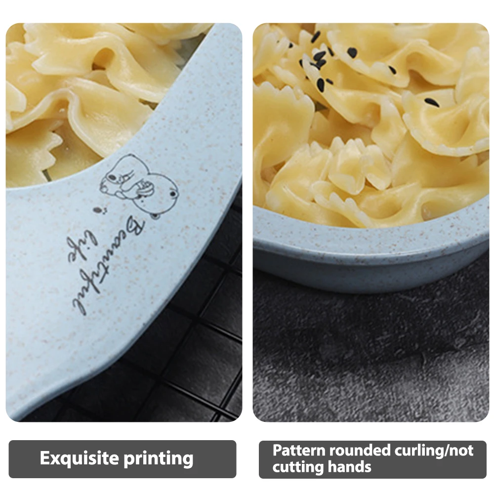 6 unids/set de vajilla para niños y bebés, platos dibujos animados, chico, tazón comida entrenamiento anticaliente, cuchara, tenedor - imagen 5