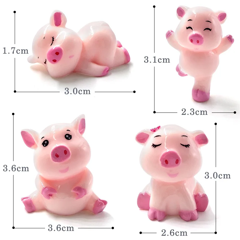 4pcs Pigs