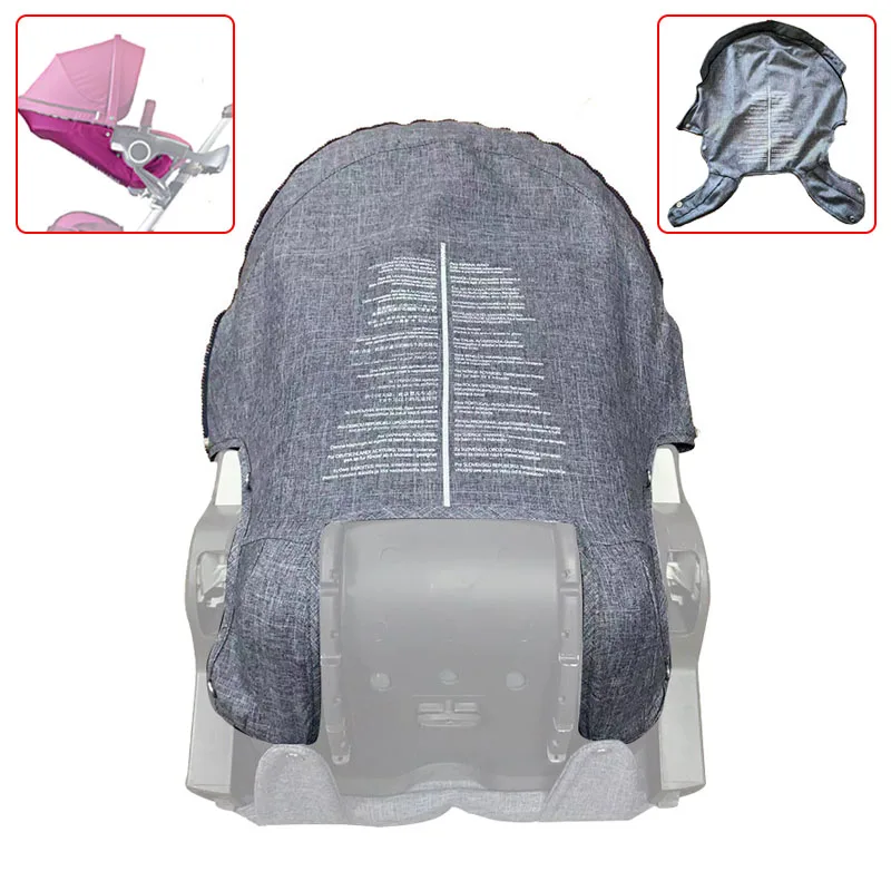 Funda trasera de tela para Stokke Xplory V3 V4 V5 Dsland Seires, accesorios para cochecito usados en la cubierta del respaldo, carrito de bebé