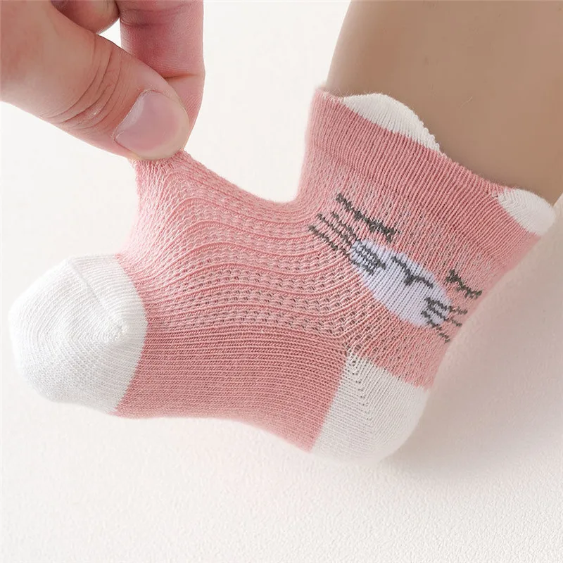6 par/lote 0 a 24M calcetines cortos de verano para bebé lindo Animal calcetines para recién nacidos calcetines extremadamente suaves en niñas niños primavera - imagen 2