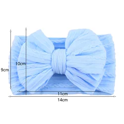 Diadema con lazo para bebé - Turbante elástico de nailon suave