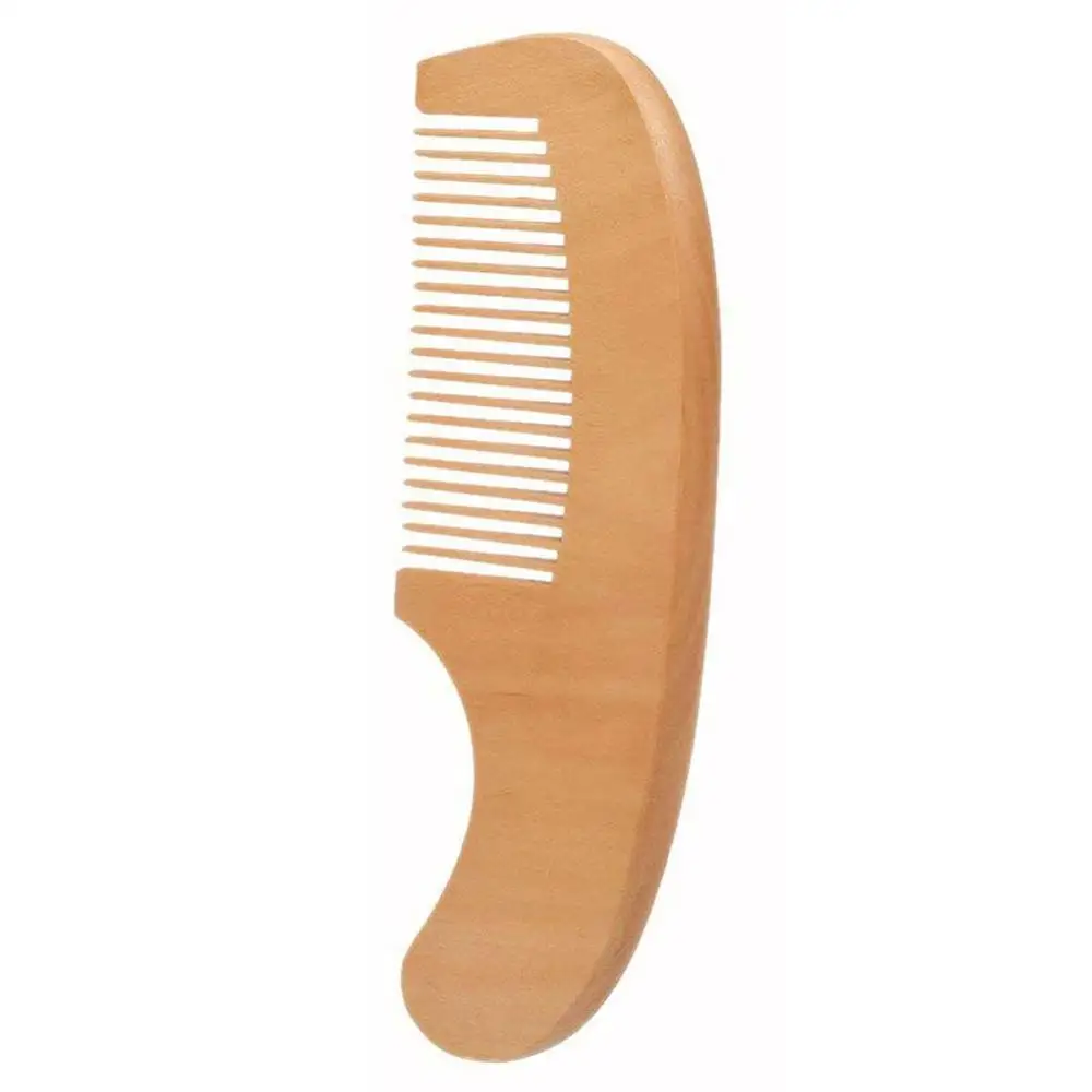 Peine cepillo de madera Natural puro para bebé, cepillo para el pelo para bebé, cepillo para el pelo para recién nacido, peine infantil, masajeador de cabeza, cuidado del bebé, venta al por mayor - imagen 4