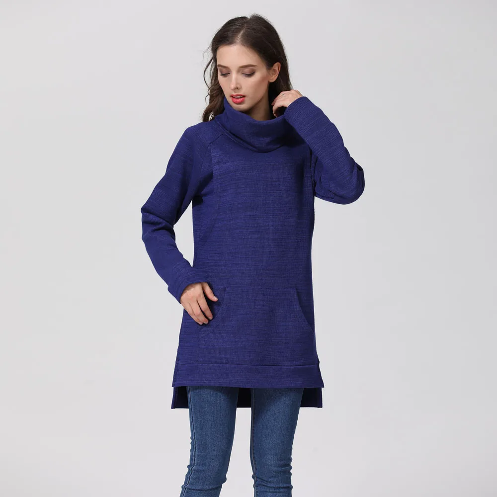 Suéter de maternidad elegante de invierno, abrigo térmico para amamantar, jerséis de lactancia con cuello de tortuga, ropa de lactancia, triangulación de envíos - imagen 4