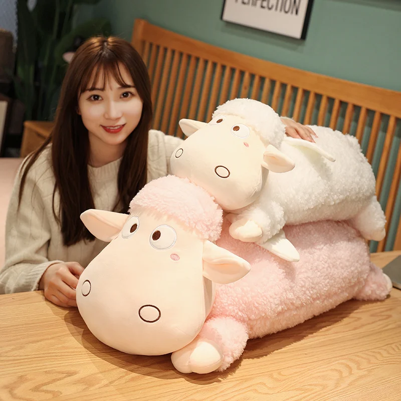 Peluche de oveja largo – Cojín infantil para dormir - imagen 2