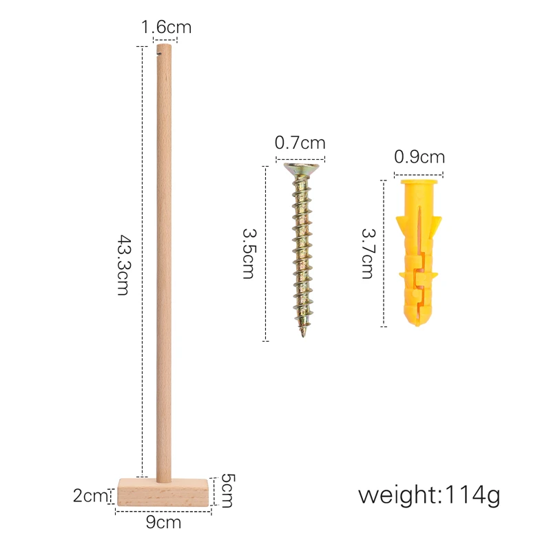 Square wall bracket
