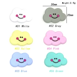 Kovict cuentas de silicona con nubes para hacer collares