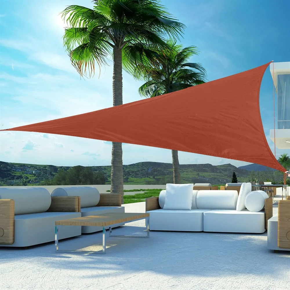 Outsunny Toldo Vela Triangular 6x6x6m Vela de Sombra para Terraza Jardín Camping Resistente al Agua Protección UV Poliéster - imagen 5