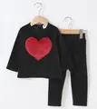 burgundy heart set