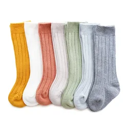 Calcetines algodón bebé hasta rodilla punto liso otoño-invierno