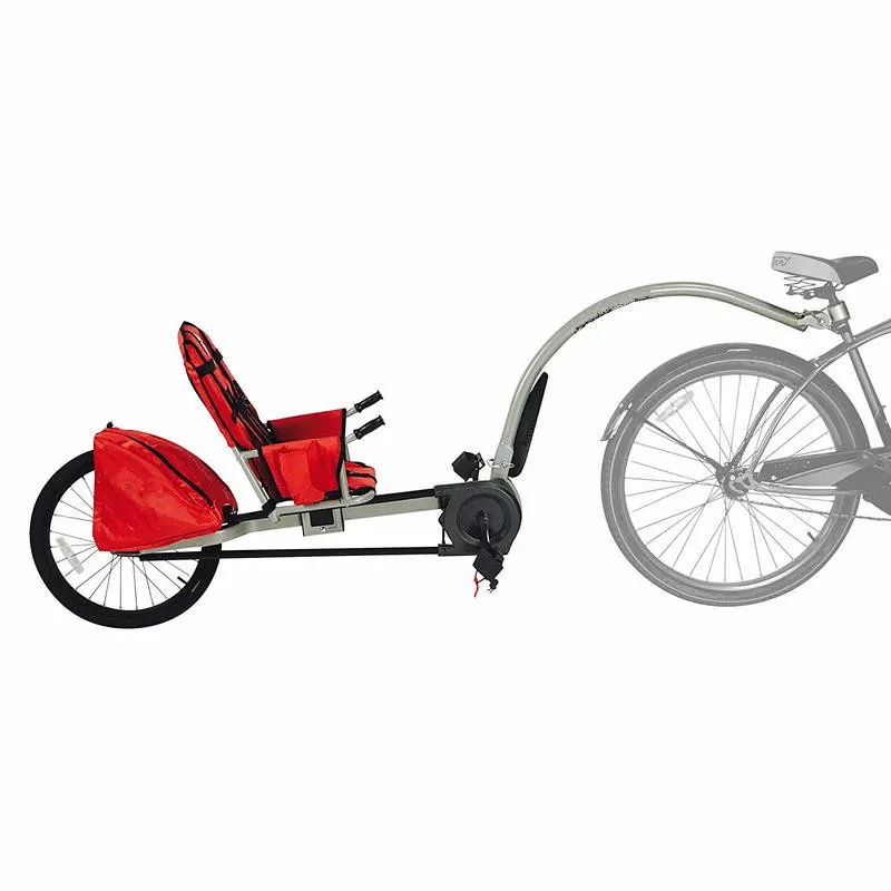 Remolque de bicicleta infantil con capota y arnés de seguridad - imagen 4