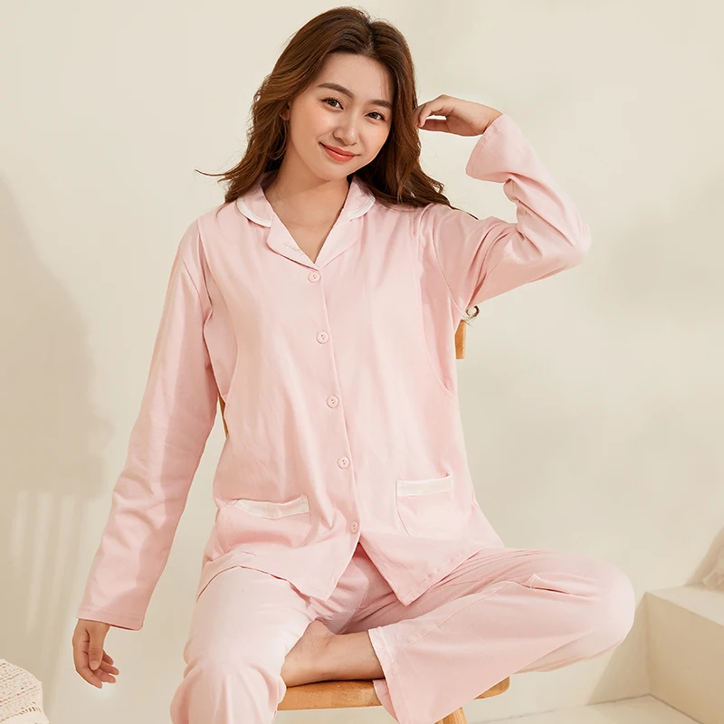 2025 primavera moda coreana algodón maternidad enfermería conjuntos de ropa de dormir dulce pijamas trajes ropa para mujeres embarazadas embarazo hogar