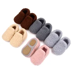 Zapatillas de felpa antideslizantes para bebé – Primeros pasos Otoño Invierno