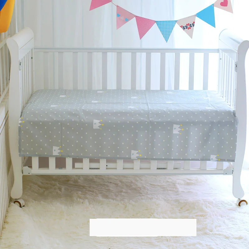 Sábanas de cuna de algodón de 3 tamaños, fundas suaves para cama de bebé, patrón de estampado de dibujos animados, ropa de cama para niños recién nacidos, Mini sábana para cuna - imagen 4