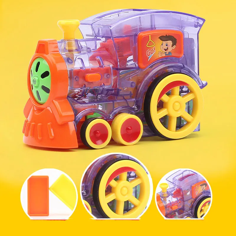 Juego de tren dominó eléctrico – Construcción con vehículos - imagen 5