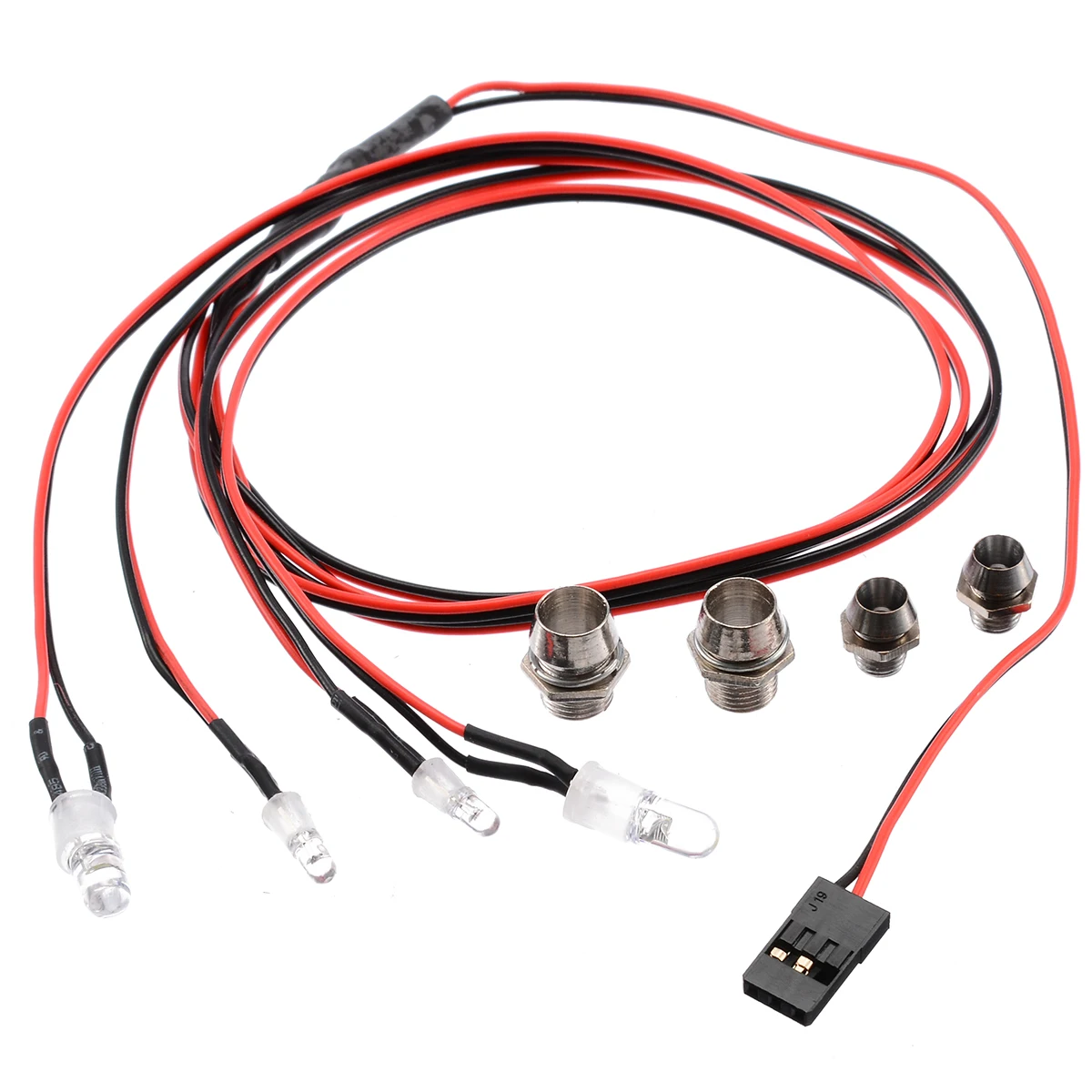 4Pcs RC Model Drift Car LED Night 5mm & 3mm Headlamps Headlights LED Light Remote Control Toys Accessories For RC Car