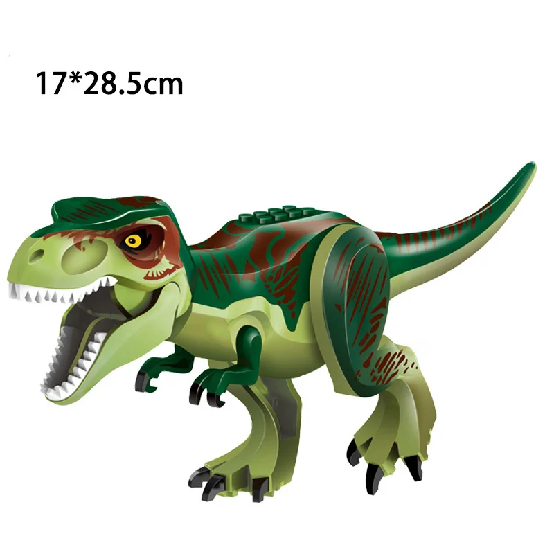 Juego de construcción dinosaurios T-Rex y Velociraptor para niños