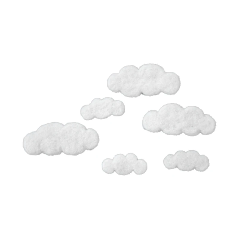 6Pc Wool Felt Cloud