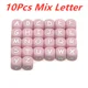 10pcs mix letter