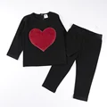 burgundy heart set