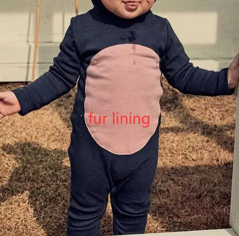 deep blue fur lining