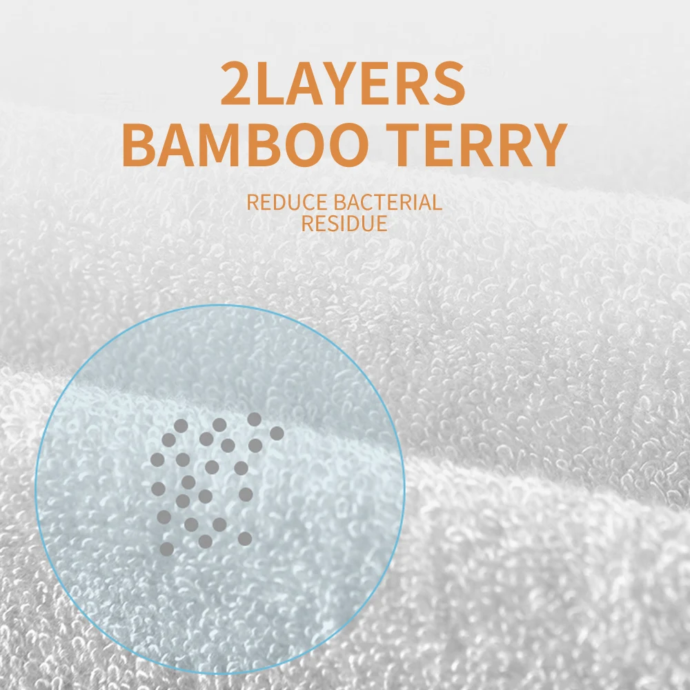 HappyFlute-Juego de toallitas de Color liso para niños y niñas recién nacidos, juego de 5 piezas de tela de rizo de bambú Súper suave, 20x20cm - imagen 3