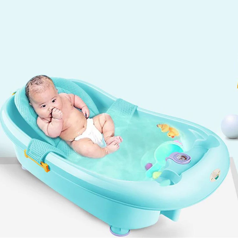 QWZ Red de baño para bebé, soporte de seguridad para bañera, cuidado de ducha para niños, red de seguridad ajustable para recién nacidos, malla de eslinga para cuna, baño infantil - imagen 2