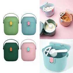 Caja de leche en polvo para bebé, almacenamiento de grado de comida hermético, contenedores para aperitivos, cucharas, accesorios de alimentación