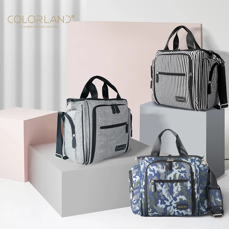 COLORLAND Bolso maternal gran capacidad – Multifunción portátil - imagen 2