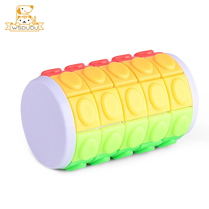 Rompecabezas de cilindro giratorio, cubo de 5x8 capas, juguete antiestrés, bloque deslizante, vástago educativo, regalo para niños y adultos, juego lógico - imagen 5